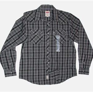 New Levi's Barstow Western Shirt Men's Size XL Regular Fit